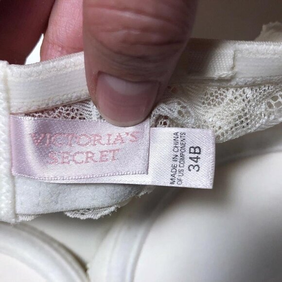 🛒 $8 - #4103-3 Victoria's Secret Underwire Bra White Lace RN54867 Size 34B - Picture 4 of 6